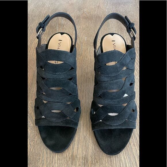 Via Spiga Galore Cut Out Slingback Heels Sz 8 US - Picture 1 of 6